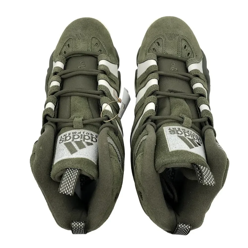 NEW Adidas Crazy 8 Olive Strata Basketball Shoes M 10.5US / W 11.5US Suede NIB - Picture 3 of 14